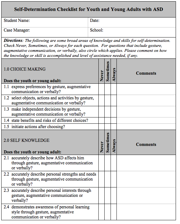 sd checklist 